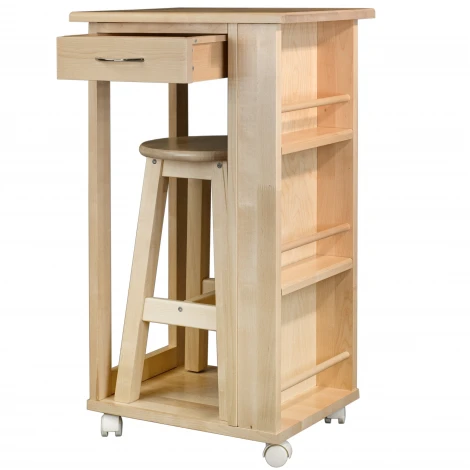 Тумба с табуретом лак Mebelik 008480