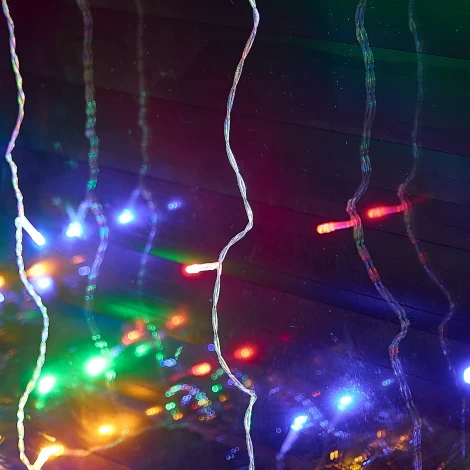 Занавес светодиодный, 3х3м. 192 светодиода, разноцветный свет Uniel ULD-C3030-192/DTA MULTI IP20