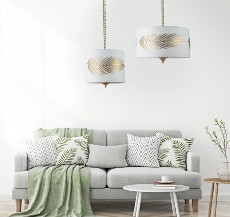 Подвесная люстра Maytoni Farn H428-PL-03-WG (220V, на цепи, листья)