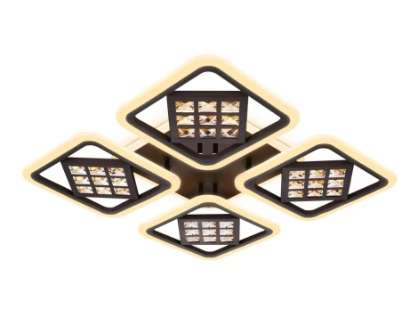 Потолочная люстра Ambrella Acrylica Ice FA287 (регулировка яркости, LED, 220V, пульт управления, управление смартфоном, умный дом - PC.Lamper)