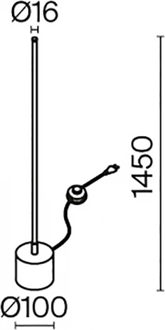 Торшер Maytoni Flow MOD147FL-L20BSK1 (LED, 220V, управление смартфоном, выключатель, умный дом - Maytoni Home)