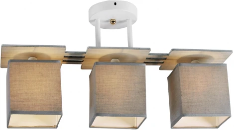 Люстра потолочная на штанге Argus 1129/3PL E27*60W White/Grey
