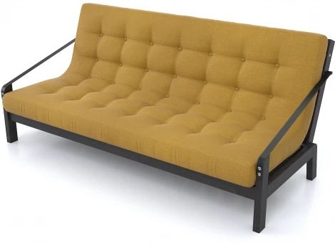 Диван Arsko Локи венге желтая рогожка