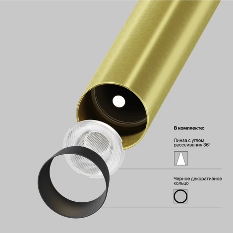 Спот на штанге Maytoni Focus T P141RS-L125-6W3K-BBS (LED, 220V, круглые)