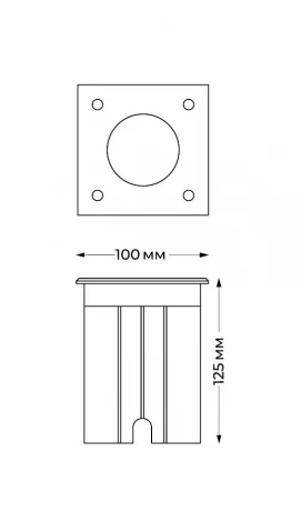 Встраиваемый светильник уличный Italline IT8310