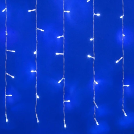 Занавес светодиодный, 1,5х1,5м. 100 светодиодов, белый свет Uniel ULD-C1515-100/DTA WHITE IP20