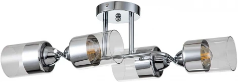 Потолочная люстра на штанге Bungarus 1110/4P Е27*60W Chrome (220V)