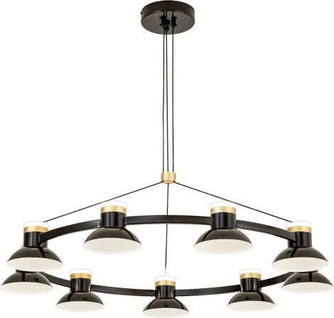 Подвесная люстра большая Favourite Tatti 4516-9P (LED, 220V, на тросе)