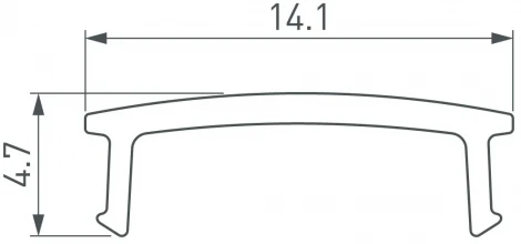 Экран ARH-DECORE-S12-3000 Flat Opal (Arlight, Пластик) 052995