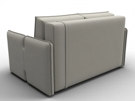 Диван прямой Лига-117 (ЛДСП,Брус,Фанера,Рогожка/Бежевый) Лига Диванов 137004