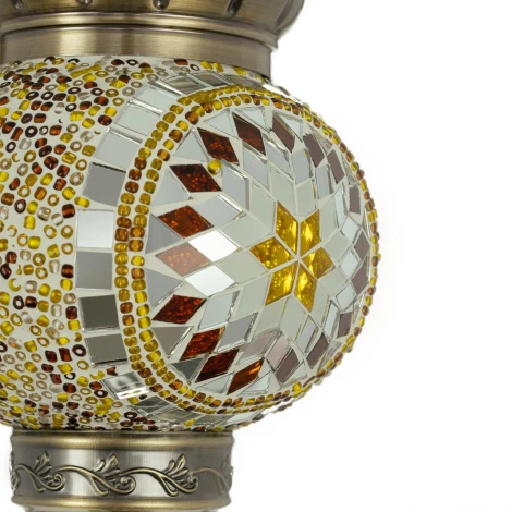 Бра ковка с подвесками Citilux Каир Мозайка янтарь CL419315