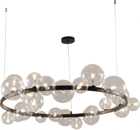 Подвесная люстра Kink Light Иона 07608-24A,19 (220V, на тросе, шарики, кольцо)