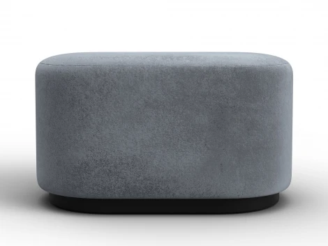 Пуф 007 (ДСП,Фанера/Пластик/Велюр/Серый) Лига Диванов 132380