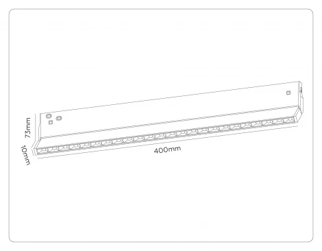 Трековый светильник магнитный светодиодный 3CCT 3000K-6000K 20W 48V Ambrella Track System GL2365
