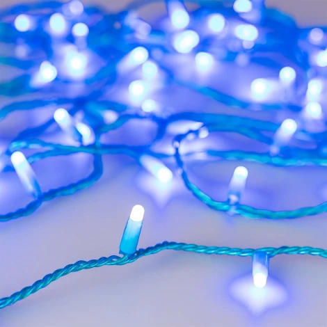 Светодиодная гирлянда ARD-STRING-CLASSIC-10000-BLUE-100LED-MILK-FLASH Blue (230V, 7W) (IP65)