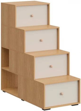 Лестница-комод Play ОГОГО (арт.851762), (ЛДСП/Бежевый,Дуб Корбридж)