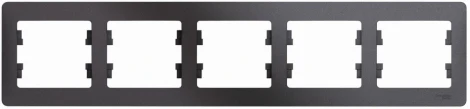 Рамка на 5 постов (графит) Systeme Electric Glossa GSL001305