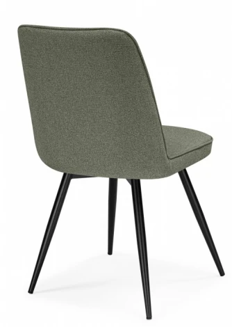 Обеденный стул Woodville Texas (Металл, Рогожка/Черный) арт.15890