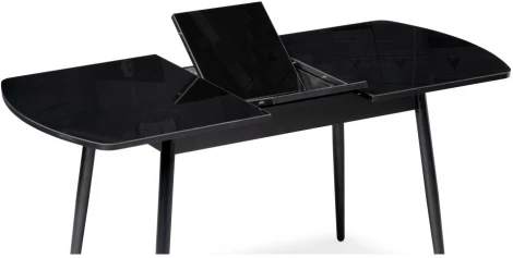 Стеклянный стол Woodville Бейкер черный 551082