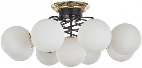 Потолочная люстра Arte Milano Neapolis-76408 276408/8+1 BK/GD (220V, шар)