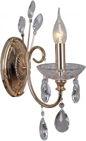 Бра ILLUMICO IL2367-1WOR-39 GD (220V, хрусталь, подвески, подсвечник, свеча)