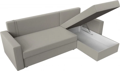 Диван угловой Траумберг Лайт правый угол (Бежевый/Рогожка) Лига Диванов арт.121137