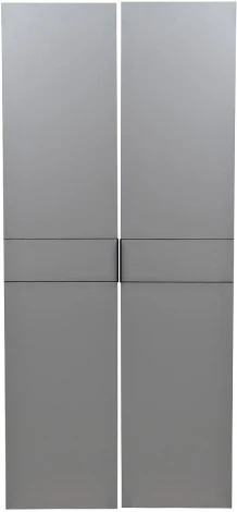 Шкаф Alto двухд с полками, цвет серый Кобальт, дверцы стекло(тонир) 100*57*228.5см Garda Decor арт.GD-10013-6(тонировка)