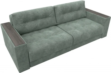 Диван прямой с декором Лига-049 НПБ Лига Диванов (Велюр) арт.128395