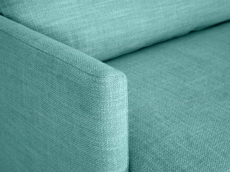 Диван Ricadi трехместный ОГОГО (арт.727531), (Ткань,Рогожка/Бирюзовый)