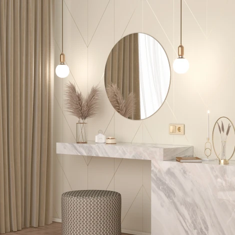 Розетка с заземлением (шампань) Werkel W1171011 (a050867)