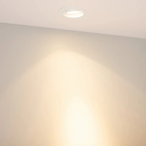 Встраиваемый светильник светодиодный MS-VORTEX-BUILT-R90-12W Warm3000 (WH-WH, 20 deg, 230V) (Arlight, IP20 Металл) 056564