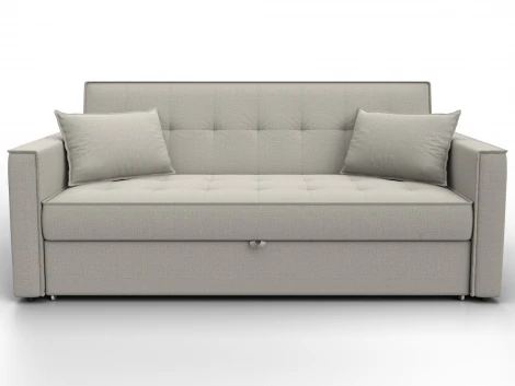 Диван прямой Лига-104 (160) (ЛДСП,Брус,Фанера,Рогожка/Бежевый) Лига Диванов 134874