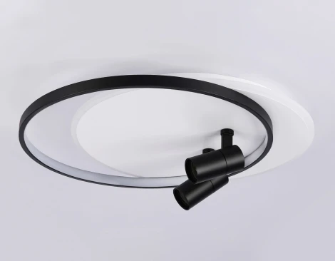 Настенно-потолочный светодиодный светильник с пультом Ambrella Comfort FL51392 (регулировка яркости, 220V, круглые)