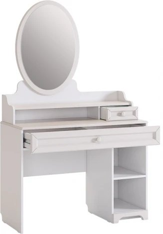 Белла Трюмо Mebelson (ЛДСП,МДФ,ПВХ,Зеркало/Белый) арт.SMB-13.1651