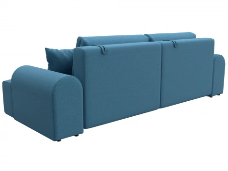 Диван прямой Лига-080 (ДСП/Пластик/Рогожка/Голубой) Лига Диванов 131112