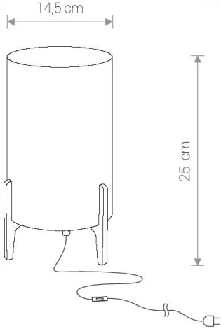 Интерьерная настольная лампа Nowodvorski Rocket 8448