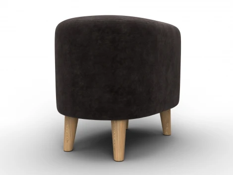 Пуф 003 (ДСП,Фанера/Дерево/Велюр/Коричневый) Лига Диванов 132499