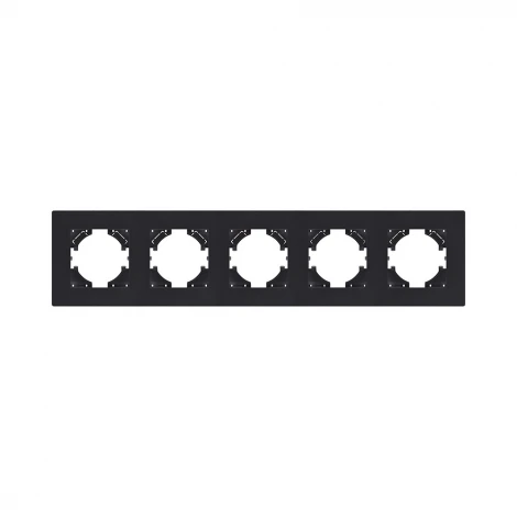 Рамка 5-постовая черный матовый Kollinger Aspekt AT5BM