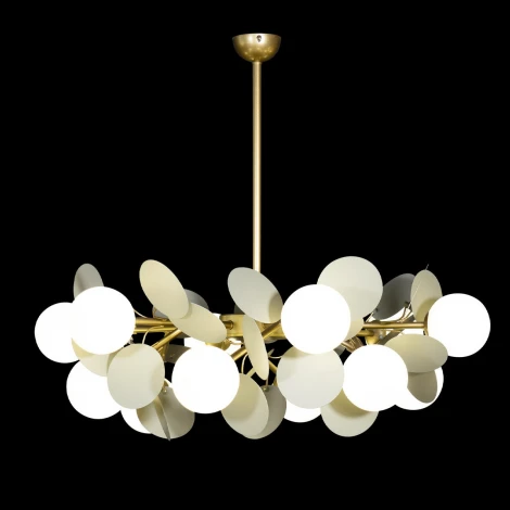 Потолочная люстра на штанге Loft It Matisse 10008/12 Grey (220V, цветы, шарики)