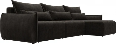 Диван угловой Лига-051 НПБ Лонг угол универсальный Лига Диванов (Велюр) арт.128729