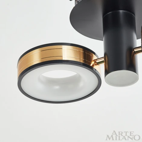 Потолочный светильник круглый Arte Milano 271040/2R BK/GD (LED, 220V)