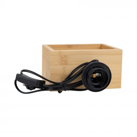 Настольная лампа светло-серый Uniel UML-B401 E27 LIGHT GREY/WOOD