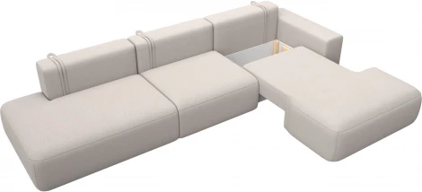 Диван угловой Лига-036 НПБ Модерн Лонг правый угол Лига Диванов (Замша) арт.127762