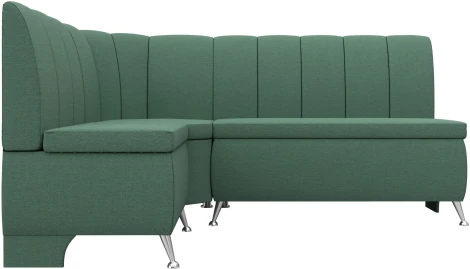 Диван кухонный угловой Кантри левый угол (Зеленый/Рогожка) Лига Диванов арт.123219L