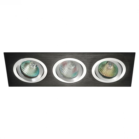 Встраиваемый точечный светильник под гипсокартон AM Group AM12 AM128 BK-CH (220V)