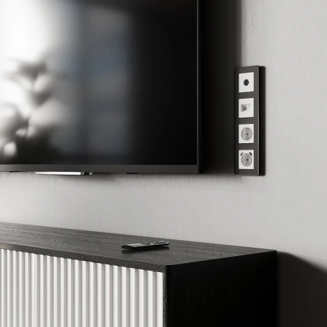 ТВ-розетка оконечная (белый матовый) Werkel W1183061 (a062409)