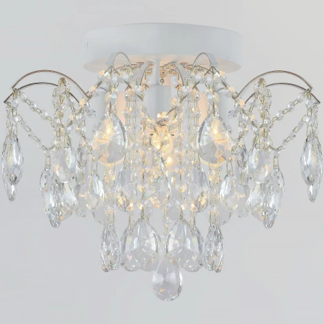 Потолочная люстра хрустальная Reluce 04039-0.3-04 WH+GOLD PN (220V)