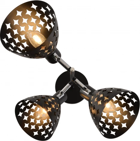 Потолочная люстра на штанге Reluce 01554-3.3-03B BK+CR (220V)