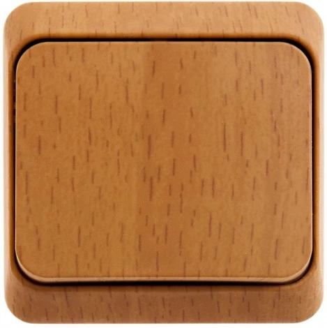 Выключатель накладной одноклавишный (бук) Systeme Electric BA10-004T