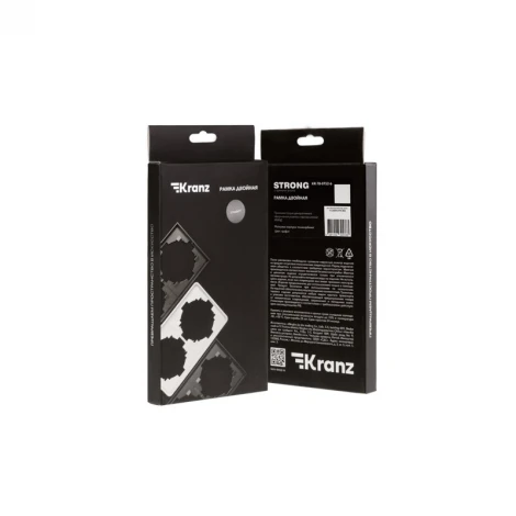Рамка 2-постовая графит Kranz Strong KR-78-0752-6
